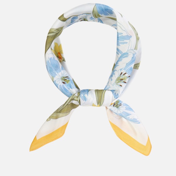 Floral Print Bandana Scarf

- Multi-Use: Scarf, Bandana, Bag Tie ETC
- Approximately 35"L X 35"W
- 100% Polyester