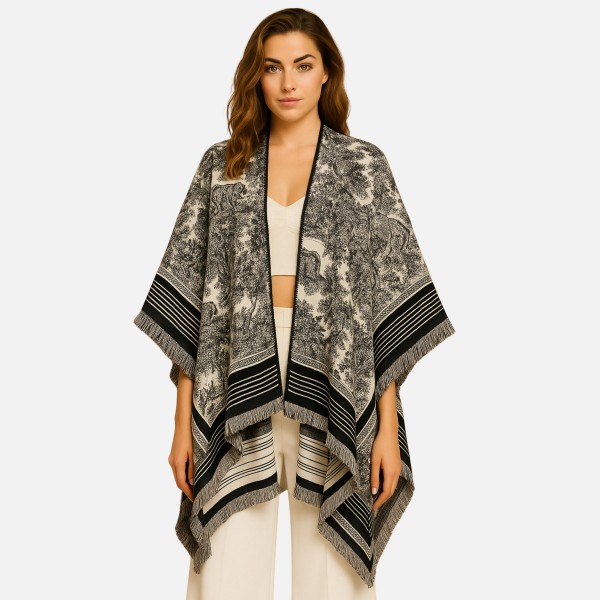 Do Everything In Love Scenic Floral Print Kimono

- One Size Fits Most ( 0-14)
- 100% Polyester