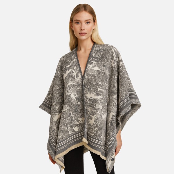 Do Everything In Love Scenic Floral Print Kimono

- One Size Fits Most ( 0-14)
- 100% Polyester