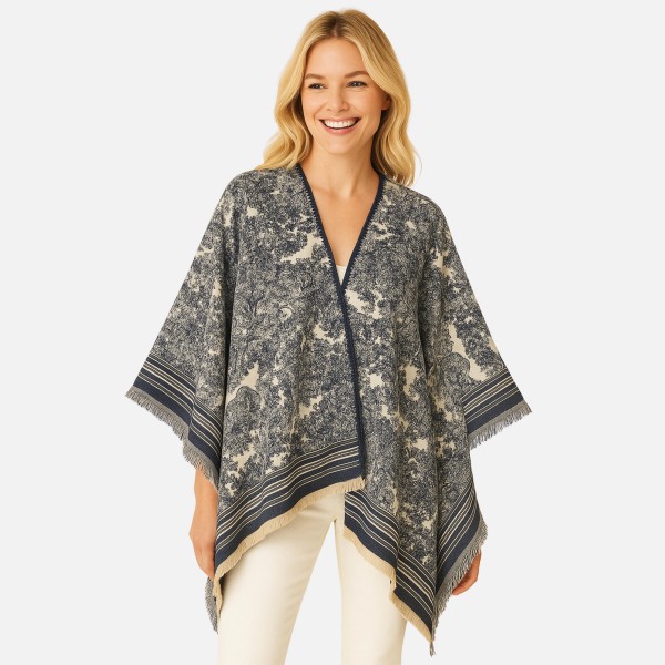 Do Everything In Love Scenic Floral Print Kimono

- One Size Fits Most ( 0-14)
- 100% Polyester