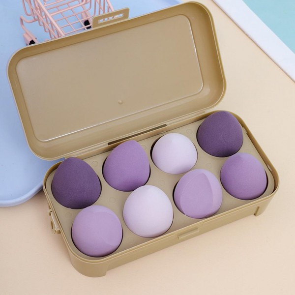 Set Of Eight Beauty Blenders 

- Multicolor
- Case Included 
- Approximately 6.5" L