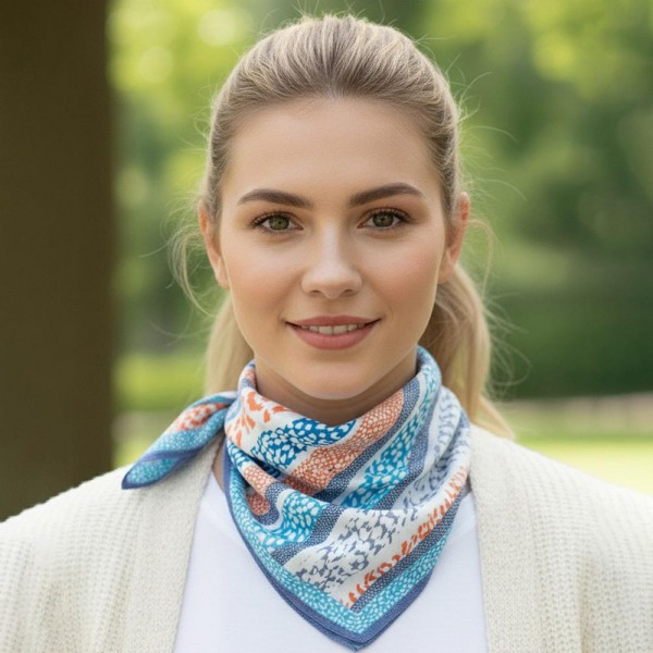 Abstract Leopard Print Bandana Scarf

- Multi-Use: Scarf, Bandana, Bag Tie ETC
- Approximately 27.5"L X 27.5"W
- 100% Polyester