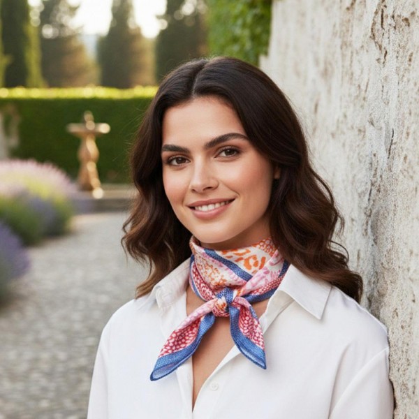 Abstract Leopard Print Bandana Scarf

- Multi-Use: Scarf, Bandana, Bag Tie ETC
- Approximately 27.5"L X 27.5"W
- 100% Polyester