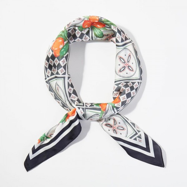 Mediterranean Mosaic Print Bandana Scarf

- Multi-Use: Scarf, Bandana, Bag Tie ETC
- Approximately 27.5"L X 27.5"W
- 100% Polyester