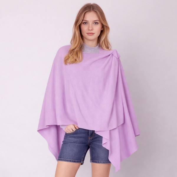 Do Everything In Love Solid Ruana With Shoulder Strap 

- One Size Fits Most 
- 100% Acrylic 
- Approximately 27.95" L X 43.3" W