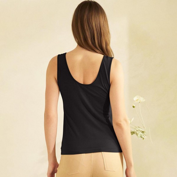 Reversible U-V Neck Modal Tank Top (6-Pack)

- Seamless
- Soft & Stretchy 
- 90% Modal / 10% Spandex 
