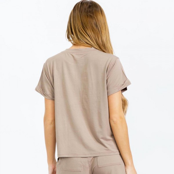 French Terry Lounge Set (6-Pack)

Top:
- Crew Neck
- Rolled Sleeves
- Soft & Breathable
- Relaxed Silhouette

Bottom:
- Relaxed Fit
- Elastic Waistband With Adjustable Drawstring
- Two Front Patch Pockets 
- Soft & Breathable 

- 95% Rayon / 5% Spandex 