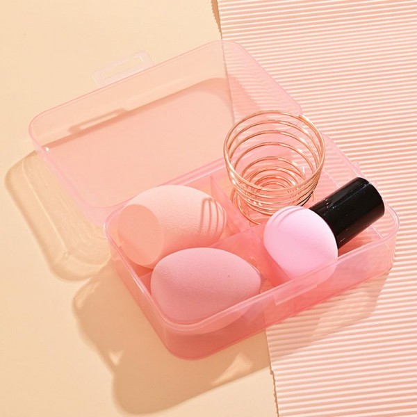 Set Of Three Beauty Blenders & Holder 

- Travel Cade Included
- Approximately 5" T X 3.5" L