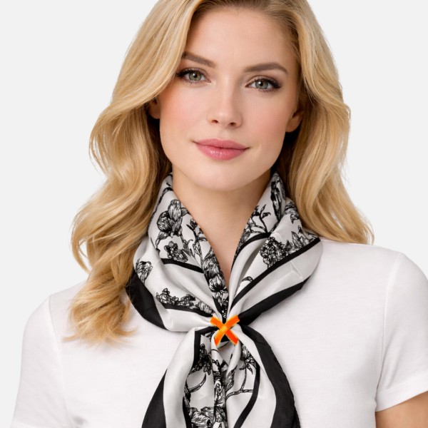 Do Everything In Love Metal Enamel X Scarf Ring 

- Approximately 1" L 