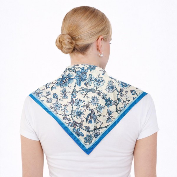 Do Everything In Love Floral Print Triangle Bandana Scarf

- Multi-Use: Scarf, Bandana, Bag Tie ETC
- Approximately 52" L
- 100% Polyester