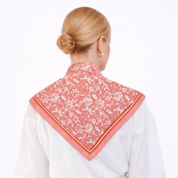 Floral Print Triangle Bandana Scarf

- Multi-Use: Scarf, Bandana, Bag Tie ETC
- Approximately 52" L
- 100% Polyester