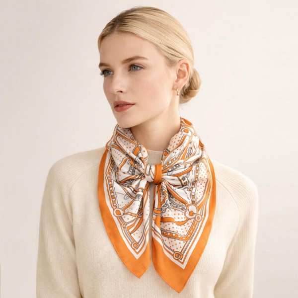 Do Everything In Love Belt Print Bandana Scarf

- Multi-Use: Scarf, Bandana, Bag Tie ETC
- Approximately 27.6" L X 27.6" W
- 100% Polyester