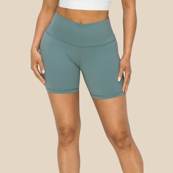 Activewear Biker Shorts (6-Pack)

- 6" Inseam 
- Interior Waistband Pocket 
- Buttery Soft 
- Stretchy & Comfortable 
- 75% Nylon / 25% Spandex