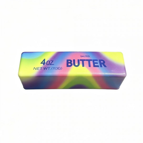 This oversized butter block squishy toy is a satisfying squeeze customers won't be able to put down. Made from slow-rise memory foam with a soft matte finish, it features an eye-catching tie-dye swirl design. Ultra-soft and durable, it makes an irresistible impulse buy for gift, novelty, and toy departments. Lightweight, pocket-sized, and endlessly squishable, it appeals to kids and adults alike — a fast-selling novelty that works great as a gift, party favor, or fidget toy.