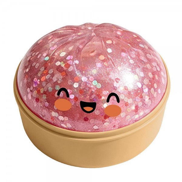 This kawaii glitter dome squishy toy is a customer favorite built on irresistible charm. Shaped like a soft, pillowy mochi with an adorable smiling face, its sparkle-finish surface catches the eye instantly. Made from slow-rise memory foam, it is ultra-soft with a satisfying slow rebound. Perfect for gift boutiques, novelty shops, and toy retailers — it performs well as an impulse buy at checkout or as a gift under ten dollars. Lightweight, easy to merchandise, and a proven seller.