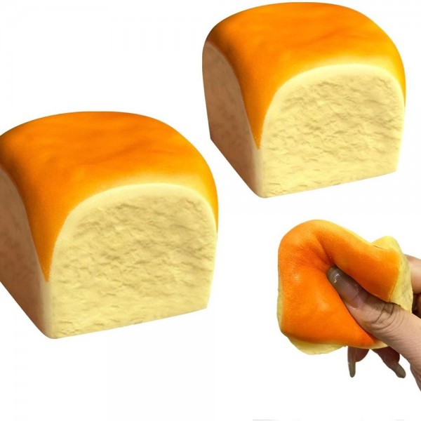 This bread loaf squishy toy delivers the most satisfying squeeze in the bakery — without the calories. Realistically molded to resemble a soft, golden sandwich loaf, it is crafted from slow-rise memory foam with a plush matte finish. Ultra-soft, durable, and great for stress relief, this novelty toy is a top performer in gift shops, toy boutiques, and food-themed novelty sections. Its realistic look and irresistible squishiness make it a standout impulse buy for customers of all ages.