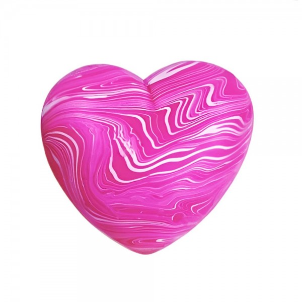 This heart-shaped squishy stress toy is a crowd-pleaser that works in nearly any retail setting. Soft, smooth, and satisfying to squeeze, it is crafted from slow-rise memory foam with a uniform finish and durable construction. Its universally appealing shape makes it a natural gift shop bestseller — perfect for Valentine's Day, everyday gifting, or year-round impulse buys. Easy to merchandise in basket displays, on peg hooks, or at checkout, it is a reliable, fast-moving item for boutiques and novelty retailers.