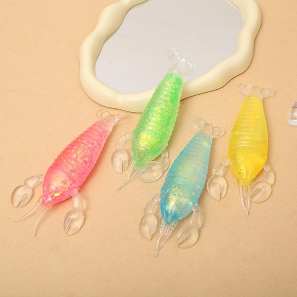 This shrimp-shaped squishy toy is a quirky, conversation-starting novelty that sells on personality alone. Molded in a lifelike curved shape with detailed surface texture, it is crafted from slow-rise memory foam with a satisfying squeeze. Fun, lightweight, and compact, it makes a great impulse gift, stocking stuffer, or desk novelty. A strong performer in gift boutiques and novelty toy displays, its unexpectedly fun design generates instant customer reactions — exactly the kind of product that builds add-on sales.