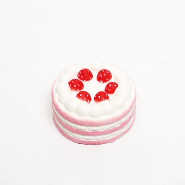This layered cake squishy toy is a celebration-worthy novelty that appeals to bakers, dessert lovers, and gift shoppers alike. Modeled after a classic tiered layer cake with strawberry decoration details, it is crafted from slow-rise memory foam with a smooth, satisfying squeeze. The whimsical food-inspired design makes it a natural add-on for gift boutiques, bakery-themed sections, and novelty toy displays. Easy to merchandise and broadly appealing, it is a fast-moving impulse buy perfect for gifting year-round.