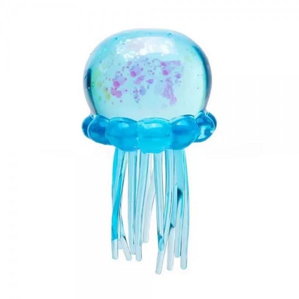 This jellyfish squishy toy is an ocean-inspired novelty with unmistakable wow factor. Featuring a dome-shaped translucent body and dangling tentacle strands, it mimics the graceful form of a real jellyfish while delivering a soft, satisfying squeeze. Perfect for coastal boutiques, novelty gift shops, and toy retailers looking for a squishy that stands apart from standard round stress balls. Its distinctive silhouette makes it a strong impulse buy and an eye-catching display piece that drives customer curiosity.