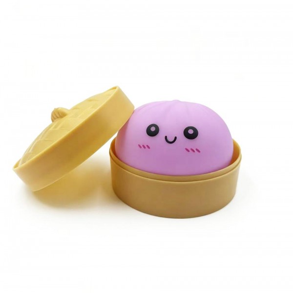 Light Up Dumpling Squishy Toy

Cute novelty squishy toy designed as a smiling dumpling in a bamboo-style steamer. Perfect for gifts, impulse buys, and food-themed novelty displays.

- LED 
- Ages 3+
- Approximately 3" L