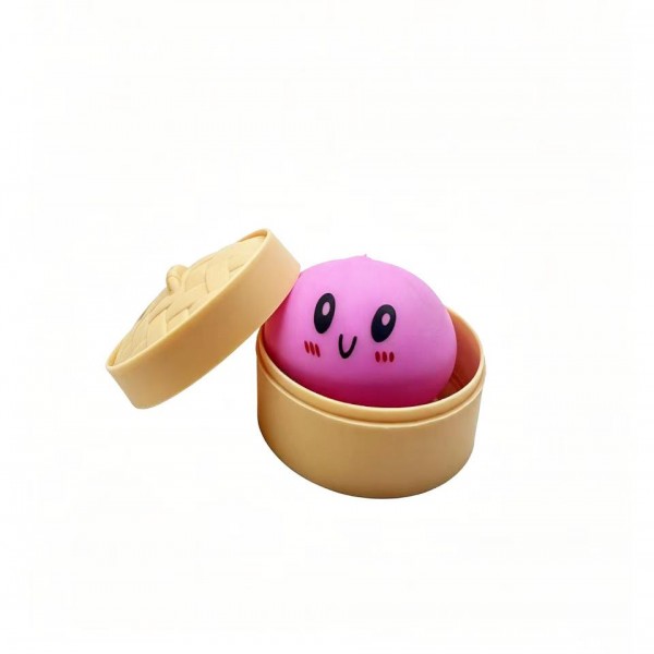 Mini Dumpling Squishy Toy

Cute novelty squishy toy designed as a smiling dumpling in a bamboo-style steamer. Perfect for gifts, impulse buys, and food-themed novelty displays.

- Ages 3+
- Approximately 2" L