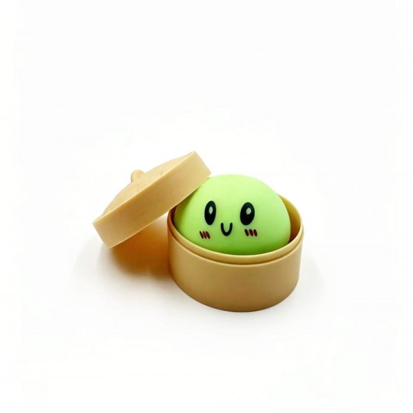 Mini Dumpling Squishy Toy

Cute novelty squishy toy designed as a smiling dumpling in a bamboo-style steamer. Perfect for gifts, impulse buys, and food-themed novelty displays.

- Ages 3+
- Approximately 2" L