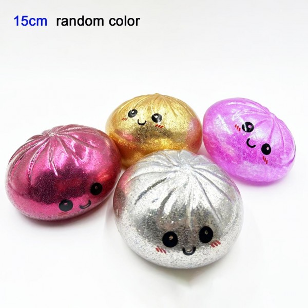 Glitter Dumpling Squishy Toy

Cute novelty squishy toy designed as a smiling dumpling. Perfect for gifts, impulse buys, and food-themed novelty displays.

- Surprise Random Color 
- Ages 3+
- Approximately 3" L