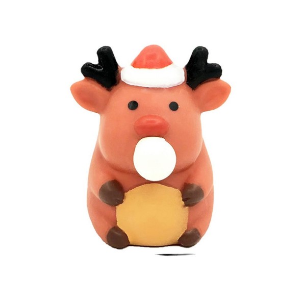 Reindeer Squishy Toy

Novelty reindeer squishy toy that blows a bubble when squeezed. 

- Ages 3+
- Approximately 3" L