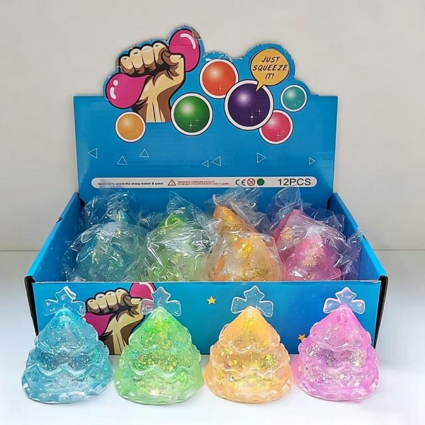 Assorted Christmas Tree Squishy Toy (12-Pack)

Cute novelty squishy toy designed as a gel Christmas tree. Perfect for gifts, impulse buys, and holiday-themed novelty displays.

- Ages 3+
- Approximately 3" L