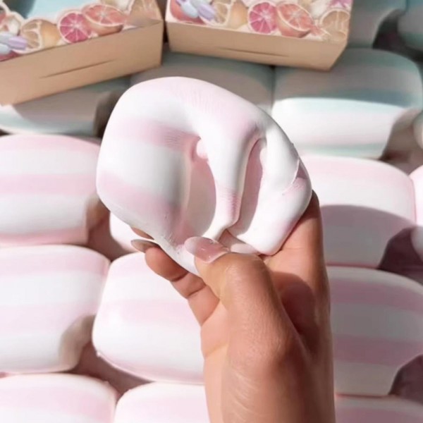 Stripe Soap Squishy Toy

Cute novelty squishy toy designed as a stripe soap bar. Perfect for gifts, impulse buys, and themed novelty displays.

- Ages 3+
- Approximately 3" L