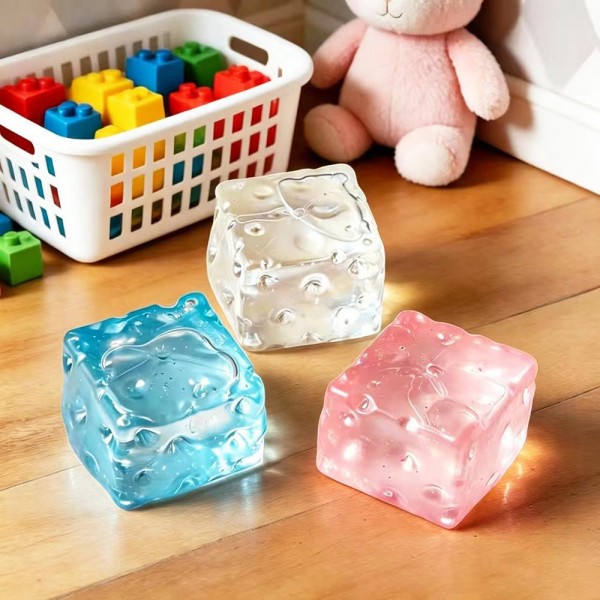 Translucent Textured Cube Squishy Toy

Cute novelty squishy toy designed as translucent textured cube. Perfect for gifts, impulse buys, and food-themed novelty displays.

- Ages 3+
- Approximately 3" L