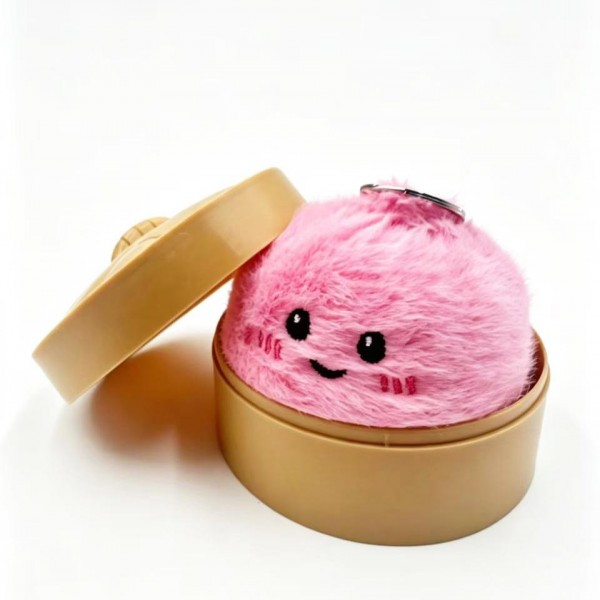 Faux Fur Dumpling Key Ring 

Cute novelty squishy toy designed as a faux fur smiling dumpling keyring. Perfect for gifts, impulse buys, and themed novelty displays.

- Ages 3+
- Approximately 3" L