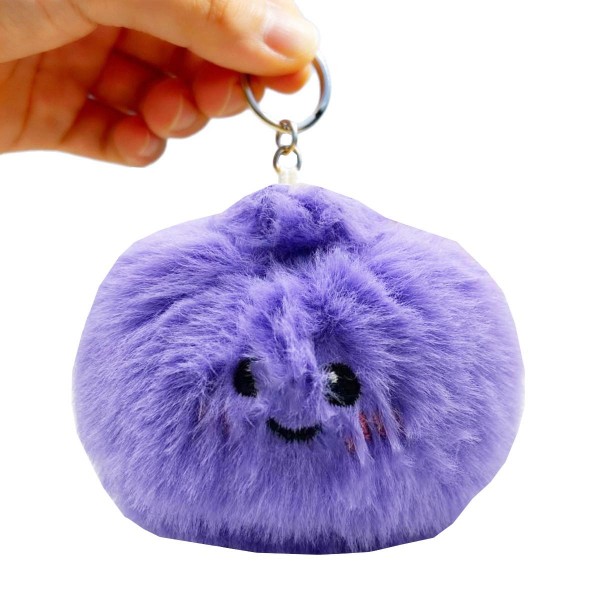 Faux Fur Dumpling Key Ring 

Cute novelty squishy toy designed as a faux fur smiling dumpling keyring. Perfect for gifts, impulse buys, and themed novelty displays.

- Ages 3+
- Approximately 3" L