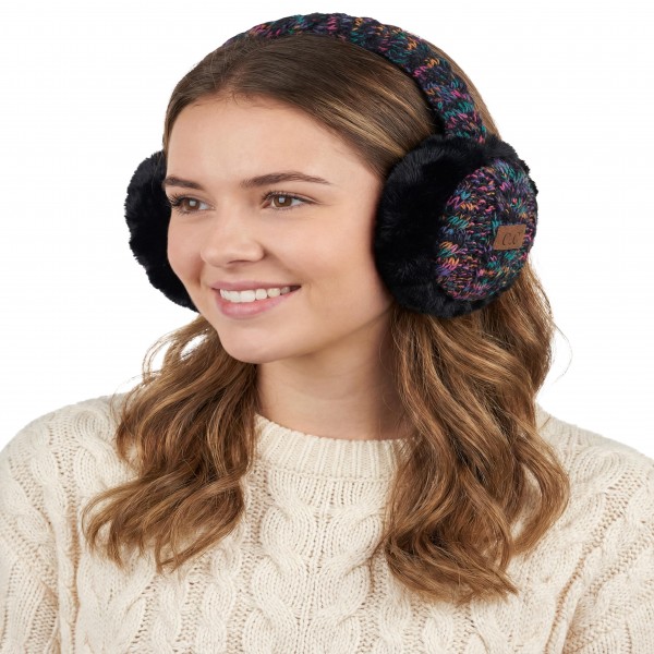 Knit earmuffs with a confetti flecked band and plush faux fur cups that cover the ears without flattening a hairstyle. The band flexes to fit and folds down small enough to live in a coat pocket between wears. Warmer than a headband and easier to pack than a beanie, which makes it the pick for anyone who does not want hat hair. Earmuffs are an easy add on beside gloves and scarves once the temperature drops.