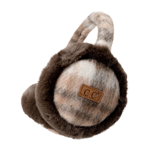 Plaid earmuffs with brushed knit ear covers wrapped in a thick faux fur trim and a matching plaid headband. The cushioned muffs block cold wind while the adjustable band fits comfortably over hair or under a hood. A cozy mix of classic plaid and plush texture that feels right at tailgates, holiday markets, and snowy walks. Earmuffs are a steady winter impulse buy and a go to gift for teens and adults.