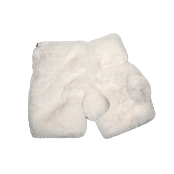 Faux fur fingerless gloves with a plush cuff and an open finger design that keeps hands warm while phones, keys, and card readers stay usable. The soft pile runs the length of the hand and the stretch knit base hugs the wrist without pinching. Warm enough for a commute or an outdoor market shift in real cold. Fingerless styles solve a problem shoppers actually have, which is why they reorder season after season.