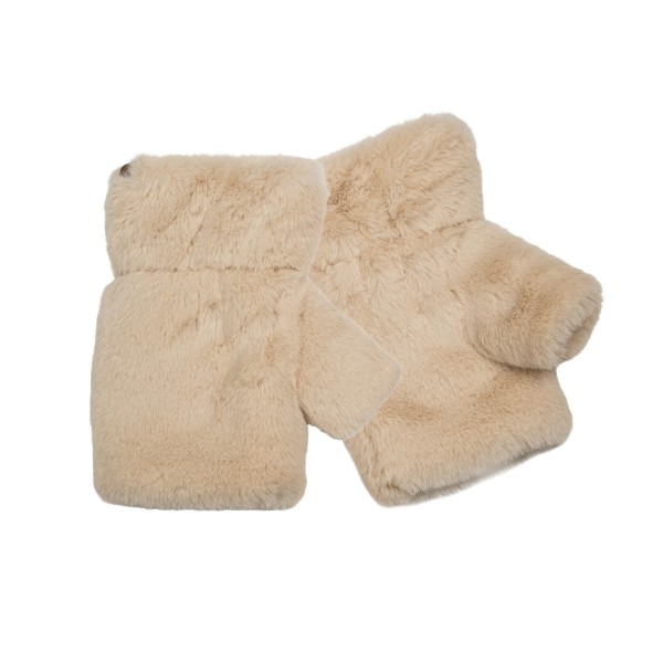 Faux fur fingerless gloves with a plush cuff and an open finger design that keeps hands warm while phones, keys, and card readers stay usable. The soft pile runs the length of the hand and the stretch knit base hugs the wrist without pinching. Warm enough for a commute or an outdoor market shift in real cold. Fingerless styles solve a problem shoppers actually have, which is why they reorder season after season.