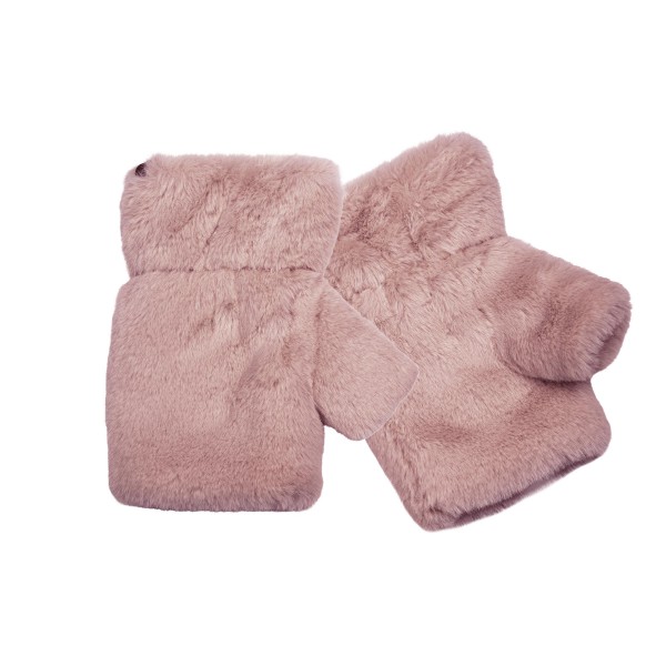 Faux fur fingerless gloves with a plush cuff and an open finger design that keeps hands warm while phones, keys, and card readers stay usable. The soft pile runs the length of the hand and the stretch knit base hugs the wrist without pinching. Warm enough for a commute or an outdoor market shift in real cold. Fingerless styles solve a problem shoppers actually have, which is why they reorder season after season.