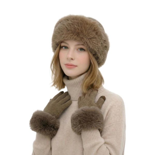 Faux Fur Cuff Knit Gloves with a lush, oversized pile cuff that frames the wrist and a soft, fine knit hand for everyday comfort. Touchscreen fingertips make it easy to answer calls and check maps without exposing cold hands. A polished pick for holiday parties, winter travel, and weekend errands. Faux fur trimmed gloves feel luxe at an accessible price, so they sell as gifts and self treats right through the season.
