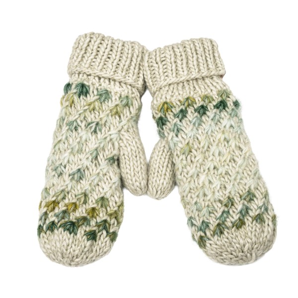 Popcorn Stitch Knit Mittens with a textured bubble pattern and a thick ribbed cuff that tucks neatly under coat sleeves. The roomy mitten shape traps heat better than gloves and slips on and off easily. Perfect for snowy commutes, sledding, holiday markets, and outdoor games. They pair with our popcorn stitch pom beanies for an easy hat and mitten gift set that boosts every sale.