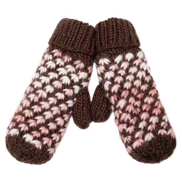 Popcorn Stitch Knit Mittens with a textured bubble pattern and a thick ribbed cuff that tucks neatly under coat sleeves. The roomy mitten shape traps heat better than gloves and slips on and off easily. Perfect for snowy commutes, sledding, holiday markets, and outdoor games. They pair with our popcorn stitch pom beanies for an easy hat and mitten gift set that boosts every sale.