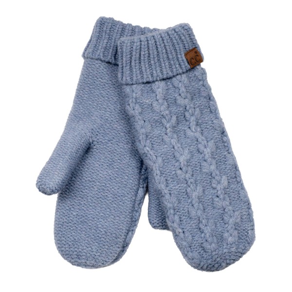 Cable Knit Mittens with a classic braided cable pattern and a soft fold over ribbed cuff. The cozy mitten shape keeps fingers together for extra warmth and slides easily over bracelets and watches. Great for school pickups, holiday markets, sledding, and cold morning dog walks. Timeless cable knit mittens pair perfectly with matching beanies and scarves for an easy winter gift set.