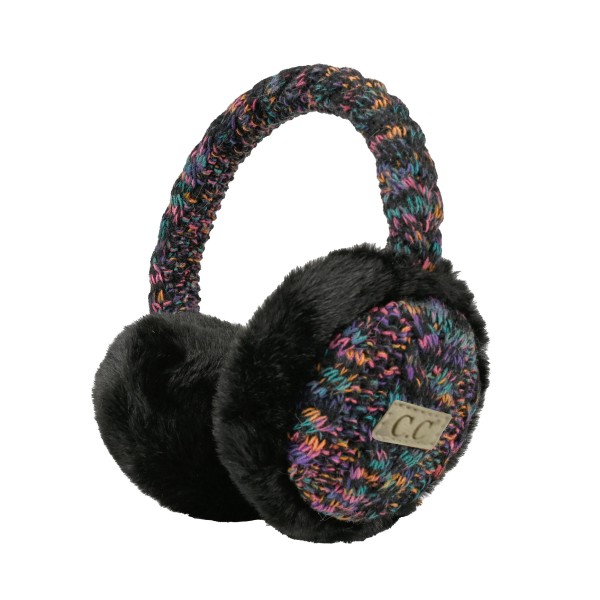 Wrap little ears in warmth with these kids chunky knit earmuffs, pairing a speckled confetti yarn headband with plush faux fur ear cups for a cozy, playful look. A small embroidered logo patch finishes the band. The soft, flexible fit slips on easily and stays comfortable through recess, sledding, and holiday outings, making them a fun stocking stuffer and a winter favorite for boutiques and gift shops.