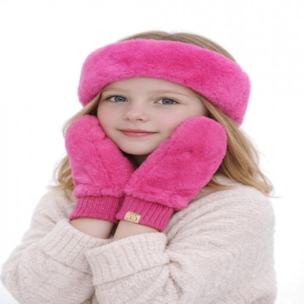 Kids faux fur headwrap with a soft, fluffy pile that covers the ears and keeps chilly wind out. The stretchy fit slips on easily over any hairstyle and stays comfortable through school days, sledding, and holiday photos. Warm like an earmuff but lighter and easier to pack in a backpack. A sweet, giftable winter accessory that sells fast alongside matching kids mittens and beanies.