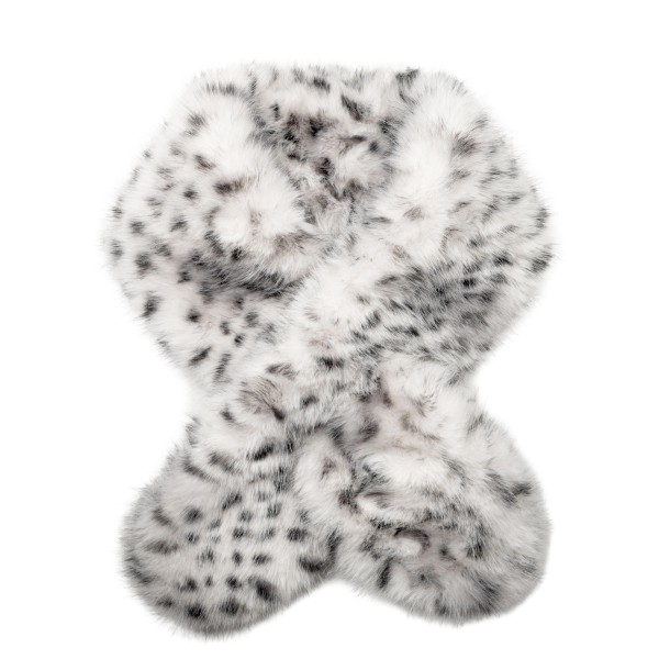 Leopard Print Faux Fur Collar Scarf in an ultra plush, cloud soft pile with a spotted animal print. The pull through keyhole design stays put without knotting, so it layers neatly over coats, sweaters, and puffer jackets. Perfect for holiday parties, ski weekends, winter weddings, and chilly game nights. Faux fur neck warmers are a cozy luxe gift and one of the fastest moving accessories once cold weather arrives.
