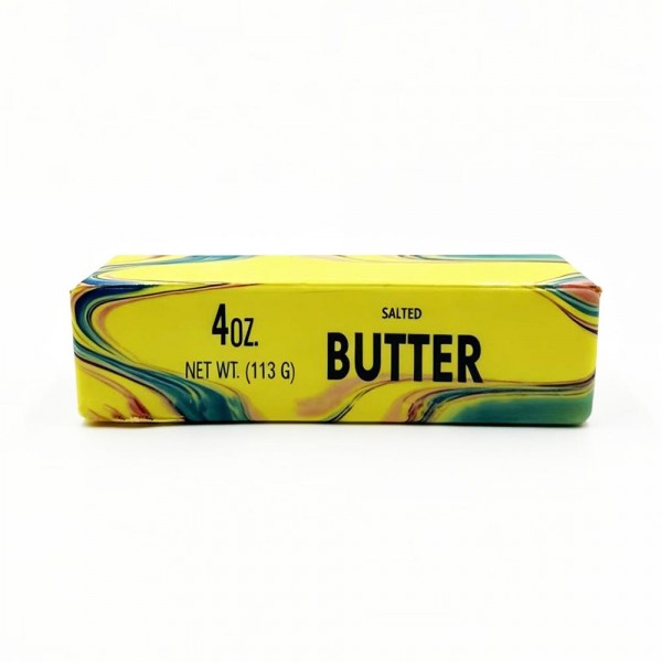 Marbled Butter Stick Squishy Toy

- Soft novelty squishy toy designed to look like a classic butter stick.
- Ages 3+
- Approximately 5.5" L
