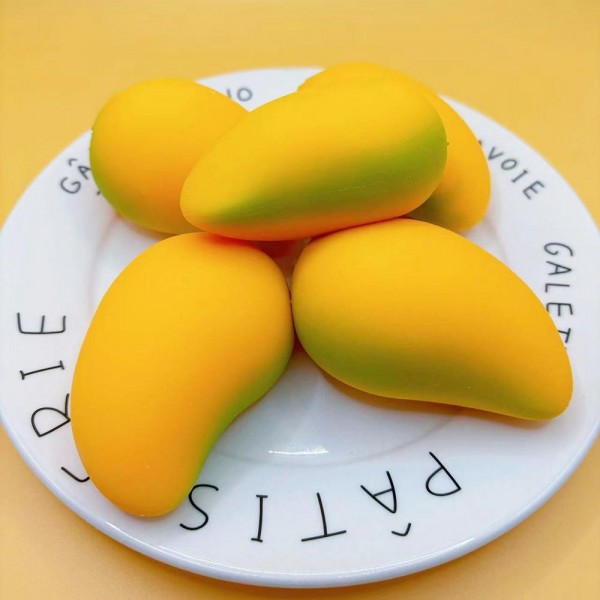 Mango Squishy Toy

Novelty squishy toy styled like a classic mango.

- Ages 3+
- Approximately 3" L