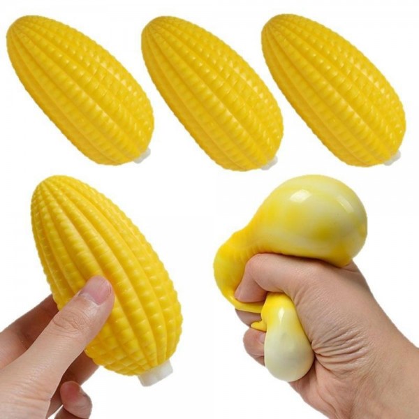 Corn Squishy Toy

- Soft novelty squishy toy designed to look like a classic corn on the cob.
- Ages 3+
- Approximately 3" L

