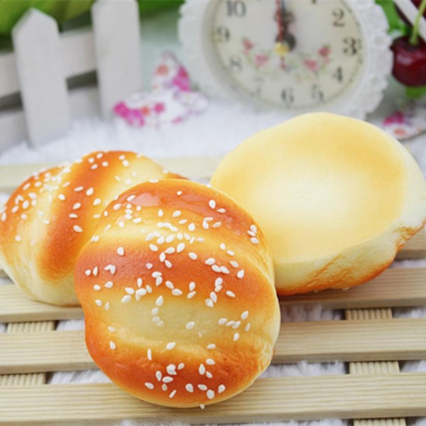 Sesame Roll Squishy Toy

Cute novelty squishy toy designed as a sesame roll. Perfect for gifts, impulse buys, and food-themed novelty displays.

- Ages 3+
- Approximately 3" L